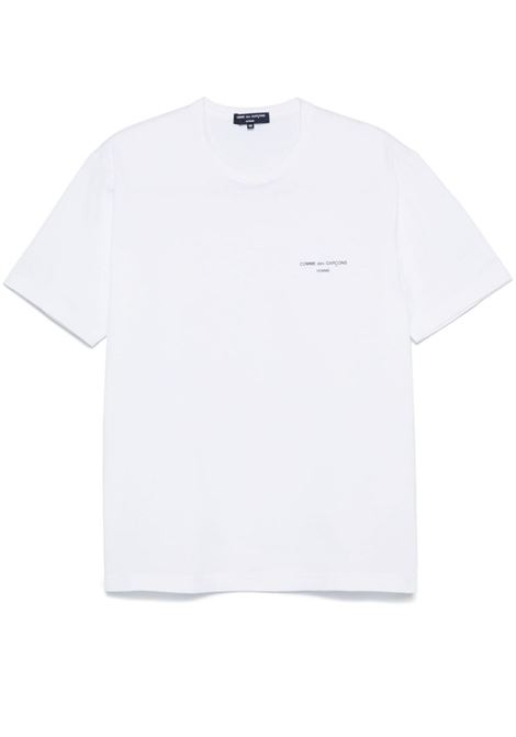 White logo-print T-shirt Comme des garcons homme - Unisex COMME DES GARCONS HOMME | T-shirt | HNT1013